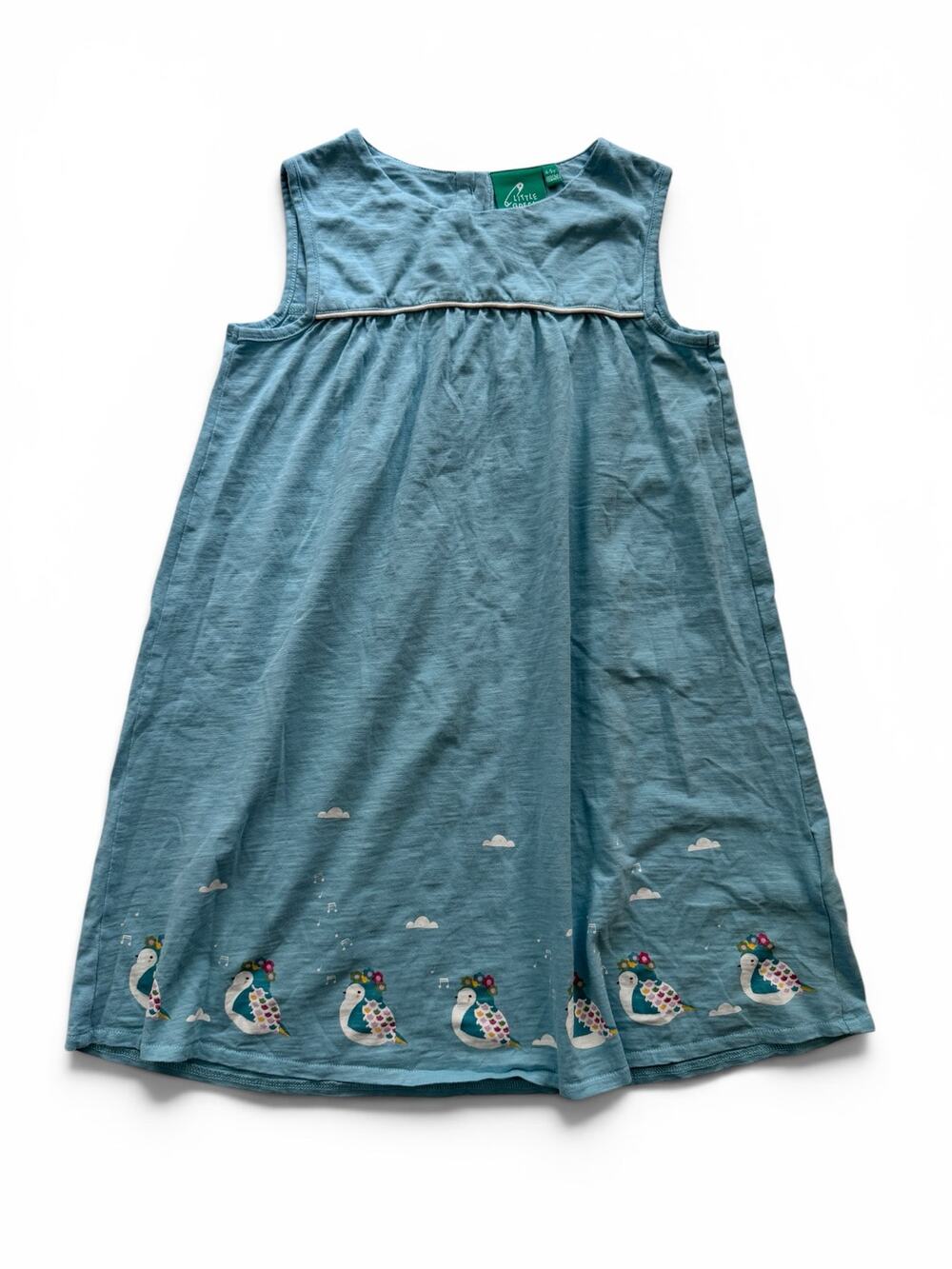 Little Green Radicals organic songbirds dress